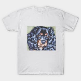 cavalier king charles spaniel fine art painting T-Shirt